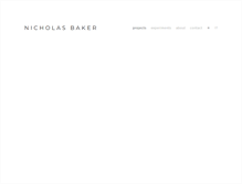 Tablet Screenshot of nicholas-baker.com
